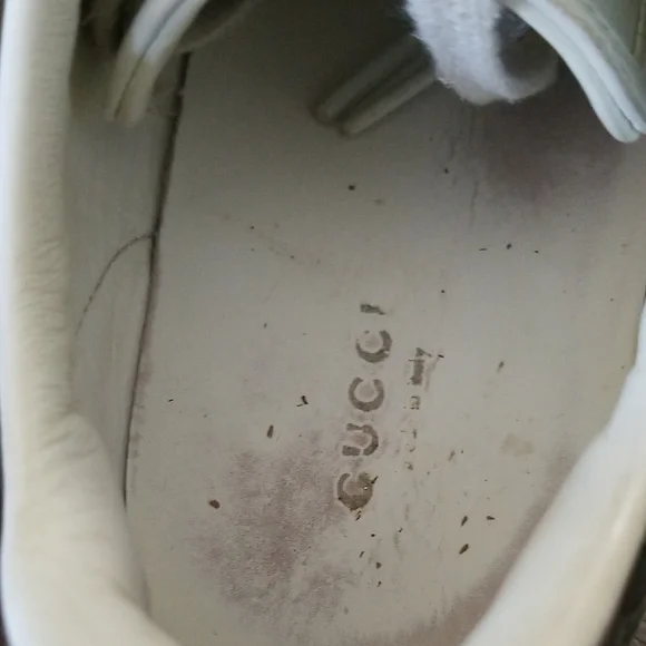 Gucci White Leather Sneakers - Picture 4 of 7